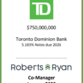 TD Bank  Notes Due 2026 - January 2023