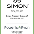 Simon Property Group Notes Due 2033 - March 2023