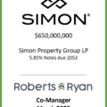 Simon Property Group Notes Due 2053 - March 2033