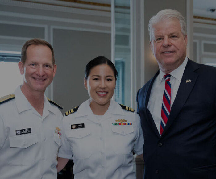 Vice Admiral John Mustin, Laura Chan, Brian Rathjen