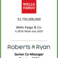 Wells Fargo Notes Due 2029 - October 2023