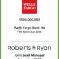 Wells Fargo FRN Notes Due 2026 - December 2023