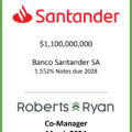 Banco Santander Notes Due 2028 - March 2024