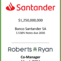 Banco Santander Notes Due 2030 - March 2024