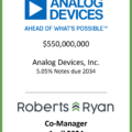 Analog Devices Notes Due 2034 - April 2024