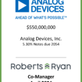 Analog Devices Notes Due 2054 - April 2024