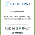 Blue Owl Senior Unsecured Notes Due 2029 - May 2024