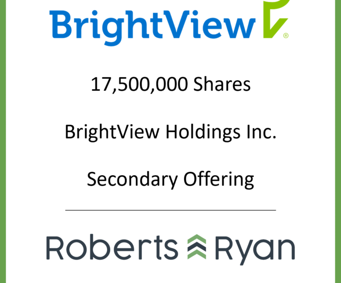 Tombstone - BrightView Holdings 2024.05.21