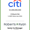 Citibank Notes Due 2026 - April 2024