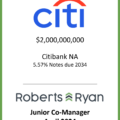 Citibank Notes Due 2034 - April 2024