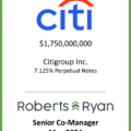 Citigroup 7.125 Perpetual Notes - May 2024