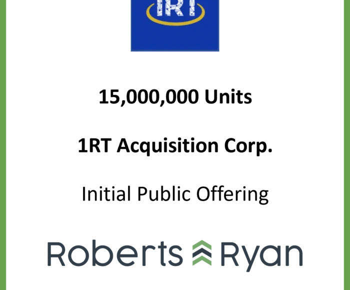 Tombstone - 1RT Acquisition Corp 20250702