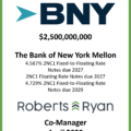 BNY Mellon 2NC1 FRN Due 2027-2029 - April 2025