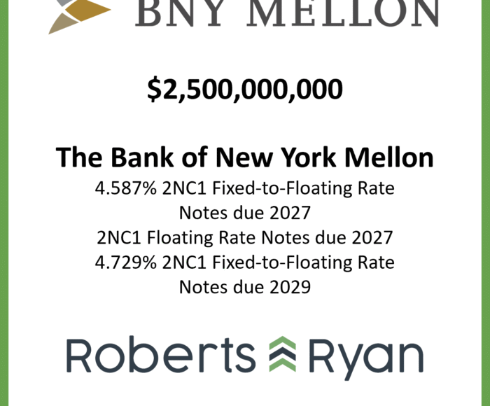 Tombstone - BNY Mellon 20250414