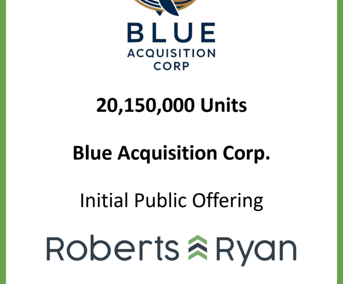 Tombstone - Blue Acquisition Corp 20250605