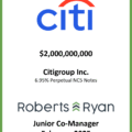 Citigroup Perpetual NC5 Notes - February 2025