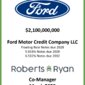 Ford Credit FRN Due 2028 Notes Due 2028-2032 - March 2025