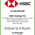 HSBC 6NC5 FRN Due 2031 11NC10 FRN Due 2036 - May 2025