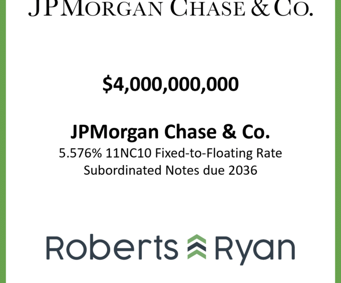Tombstone - JPMorgan Chase & Co 20250716