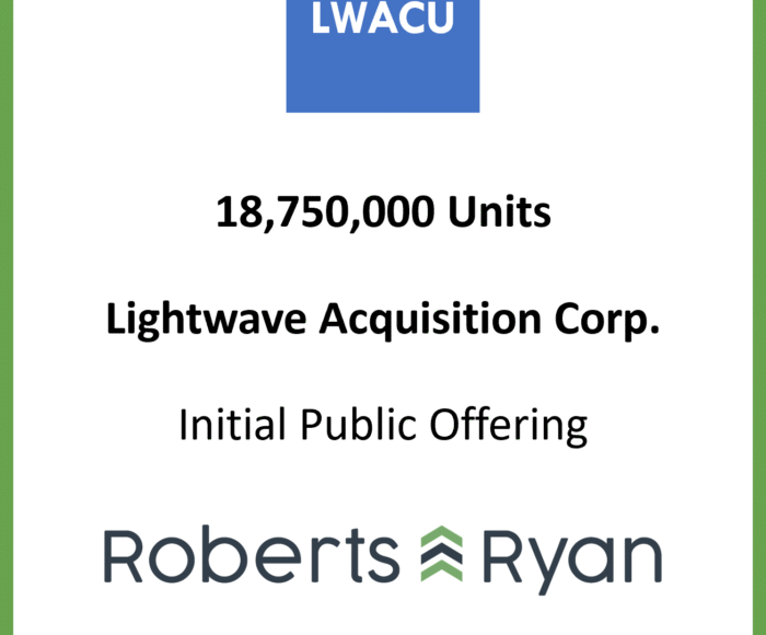 Tombstone - Lightwave Acquisition Corp 20250625