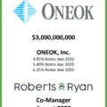 OneOK Notes Due 2032-2035-2055 - August 2025