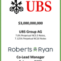 UBS Perpetual NC5.5 Perpetual NC10 Notes - February 2025