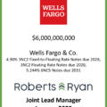 Wells Fargo 3NC2 FRN Due 2028 6NC5 Notes Due 2031 - January 2025