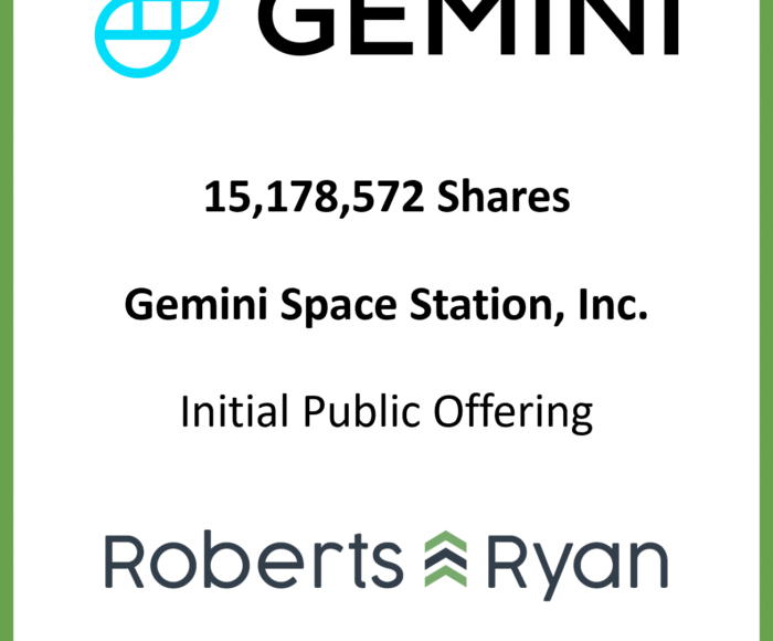 Tombstone - Gemini Space Station Inc 20250912