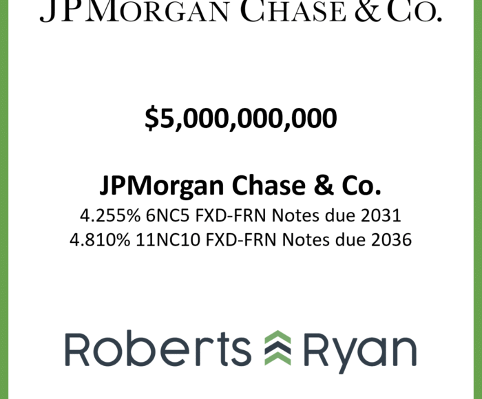 Tombstone - JPMorgan Chase & Co 20251015