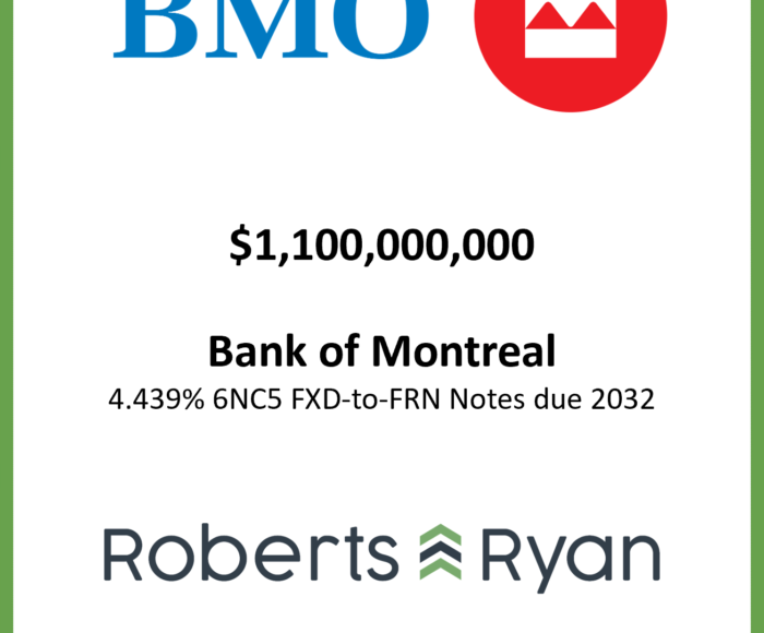 Tombstone - Bank of Montreal BMO 20260107