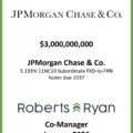 JPMorgan Chase 11NC10 Subordinate FXD-FRN Due 2037 - January 2026