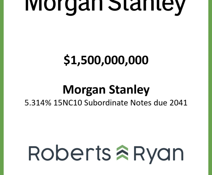 Tombstone - Morgan Stanley 20260115