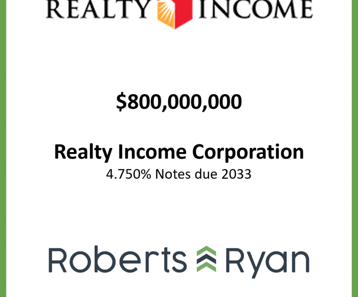 Tombstone - Realty Income Corp 20260330
