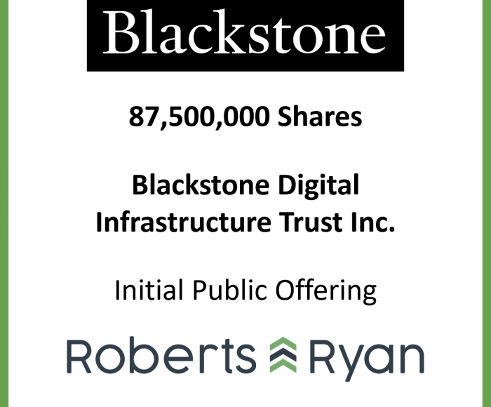 Tombstone - Blackstone Digital Infrastructure Trust 20260514