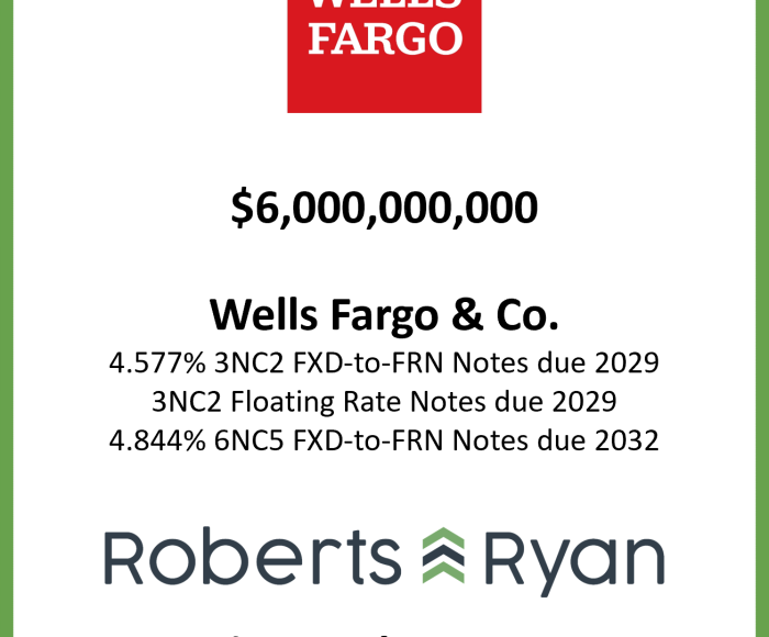 Tombstone - Wells Fargo 20260513