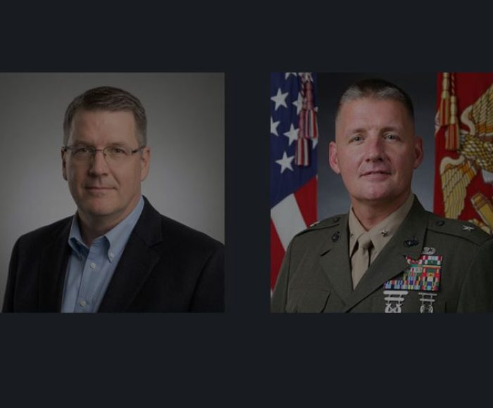 Jim Burmeister and Major General Tracy W. King (Ret.)