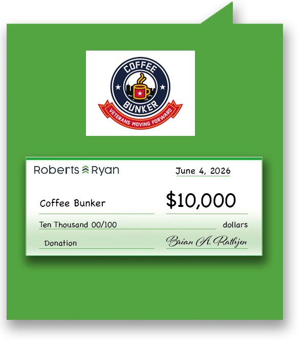 Roberts and Ryan donated $10,000 to Coffee Bunker