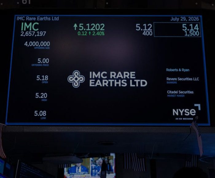 IMC Rare Earths NYSE display screen