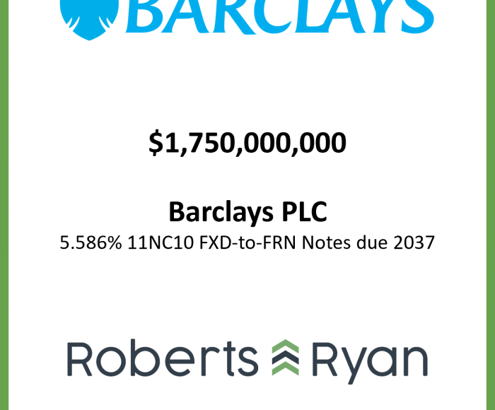 Tombstone - Barclays 20260618