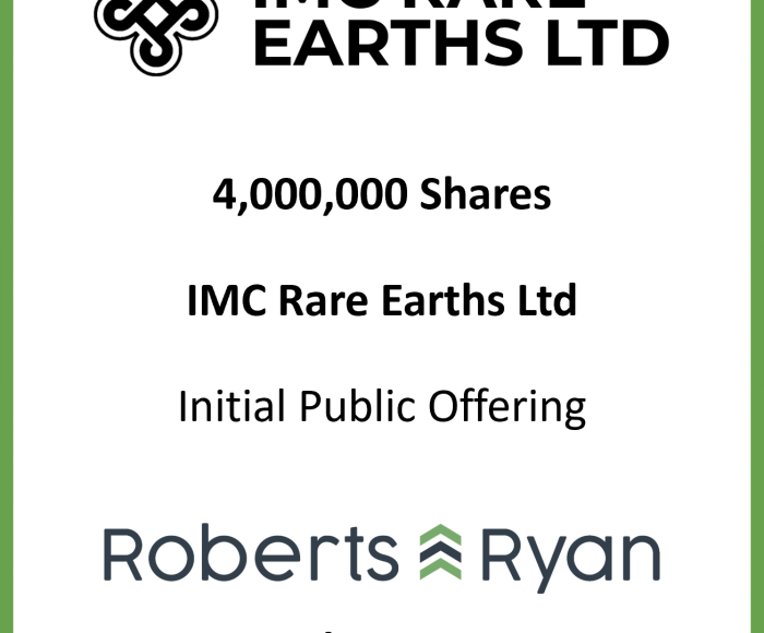 Tombstone - IMC Rare Earths 20260729
