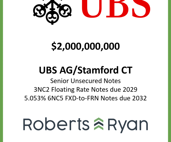 Tombstone - UBS 20260804