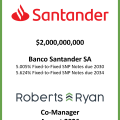 Santander Fixed-to-Fixed SNP Notes Due 2030 and 2034 - August 2026