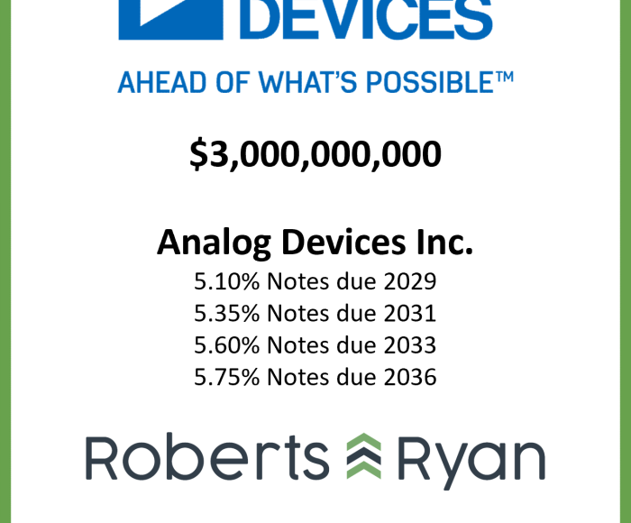 Tombstone - Analog Devices 20260915