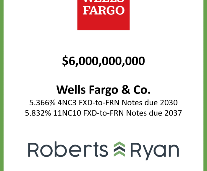 Tombstone - Wells Fargo 20260917